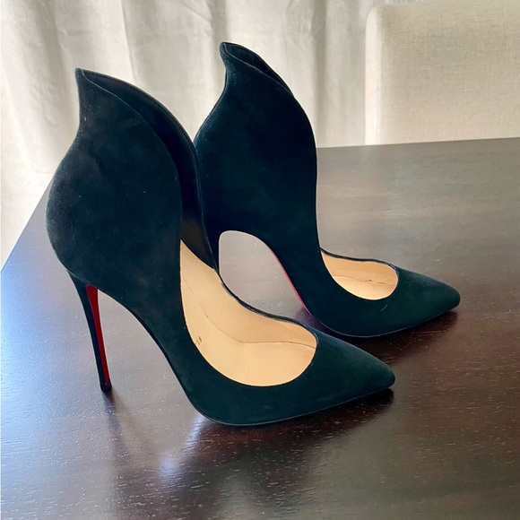 Christian Louboutin Shoes - Christian Louboutin high backed black suede pumps size 35.5